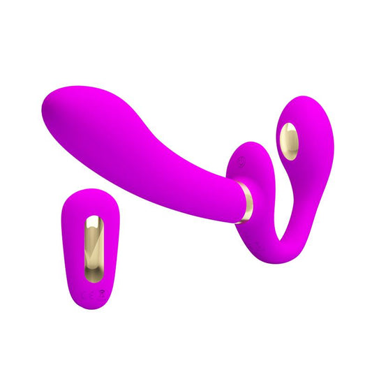 PRETTYLOVE - THUNDERBIRD VIBRADOR PARA PAREJAS SIN ARNÉS CON CONTROL REMOTO