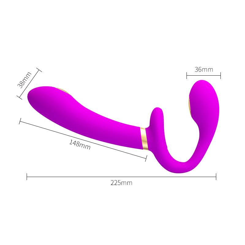 PRETTYLOVE - THUNDERBIRD VIBRADOR PARA PAREJAS SIN ARNÉS CON CONTROL REMOTO