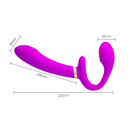 PRETTYLOVE - THUNDERBIRD VIBRADOR PARA PAREJAS SIN ARNÉS CON CONTROL REMOTO