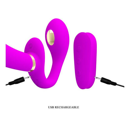 PRETTYLOVE - THUNDERBIRD VIBRADOR PARA PAREJAS SIN ARNÉS CON CONTROL REMOTO