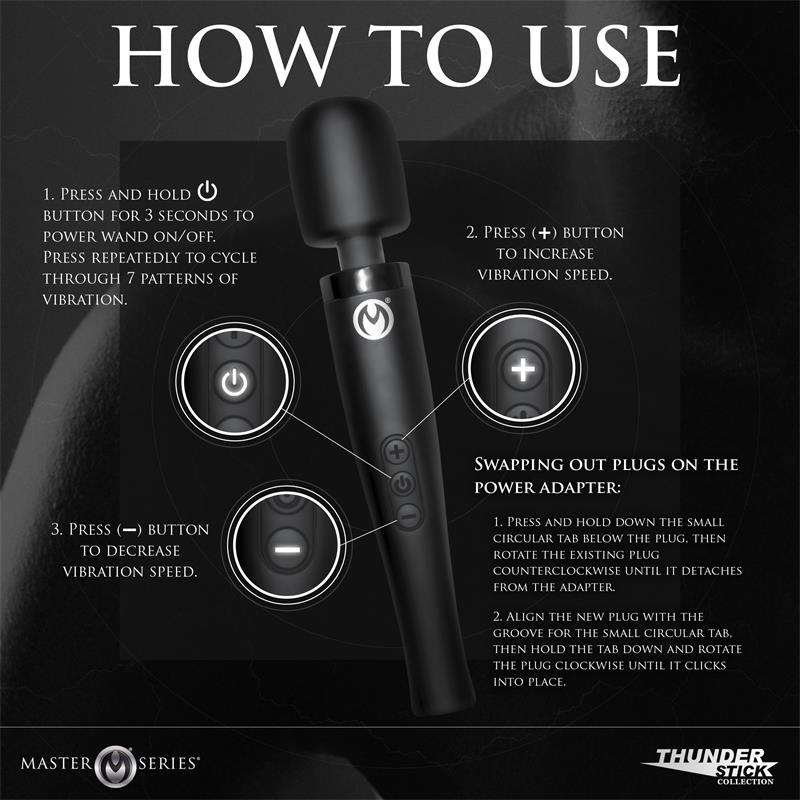 MASTER SERIES - THUNDERSTICK PRO MASAJEADOR