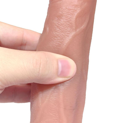 CENTAURO - TIBERIO DILDO REALISTA TURBO SHAKING CON THRUSTING, ROTACIÓN 360º Y CONTROL REMOTO SILICONA LÍQUIDA