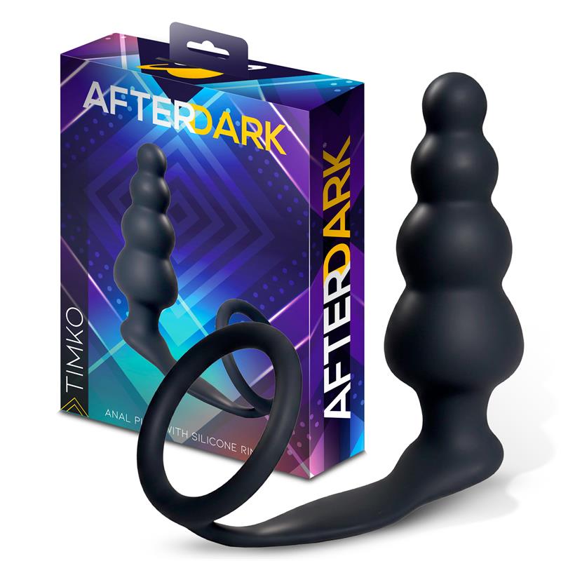 AFTERDARK - TIMKO PLUG ANAL CON ANILLO DE SILICONA