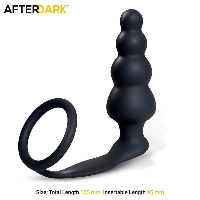 AFTERDARK - TIMKO PLUG ANAL CON ANILLO DE SILICONA
