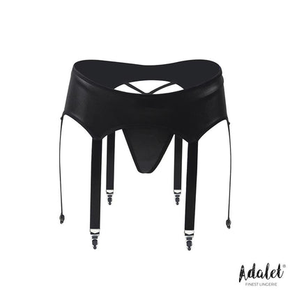 ADALET LINGERIE - TINA SET DE LIGUERO 3 TIRAS Y TANGA