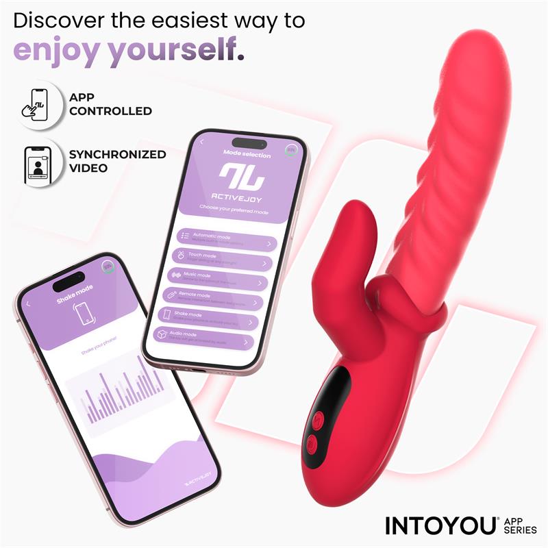 INTOYOU APP SERIES - TINGLY VIBRADOR CON FINGER Y MOVIMIENTO WAVING CON APP