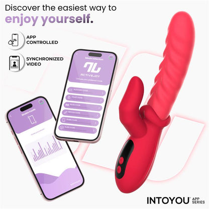 INTOYOU APP SERIES - TINGLY VIBRADOR CON FINGER Y MOVIMIENTO WAVING CON APP