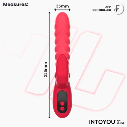 INTOYOU APP SERIES - TINGLY VIBRADOR CON FINGER Y MOVIMIENTO WAVING CON APP