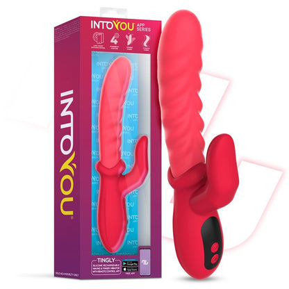 INTOYOU APP SERIES - TINGLY VIBRADOR CON FINGER Y MOVIMIENTO WAVING CON APP