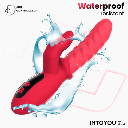 INTOYOU APP SERIES - TINGLY VIBRADOR CON FINGER Y MOVIMIENTO WAVING CON APP