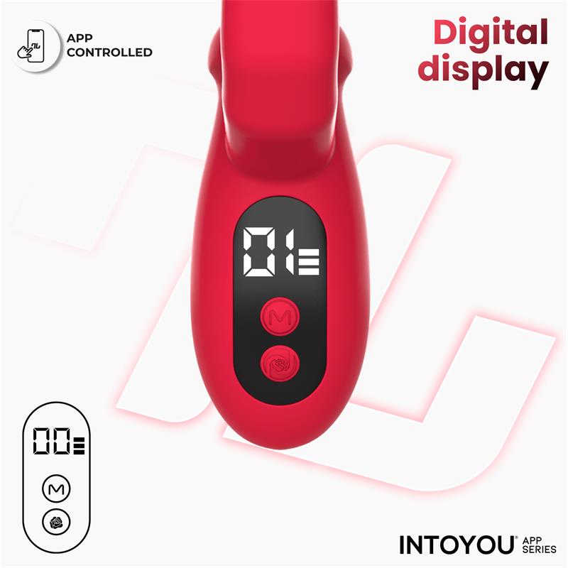 INTOYOU APP SERIES - TINGLY VIBRADOR CON FINGER Y MOVIMIENTO WAVING CON APP