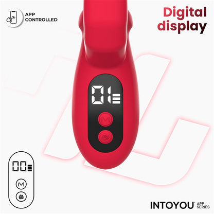 INTOYOU APP SERIES - TINGLY VIBRADOR CON FINGER Y MOVIMIENTO WAVING CON APP