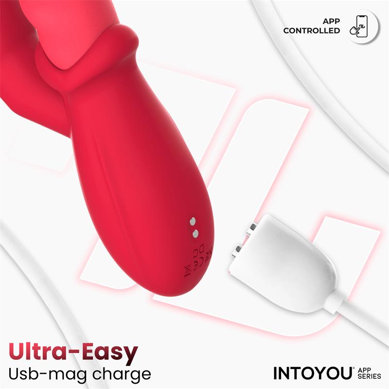 INTOYOU APP SERIES - TINGLY VIBRADOR CON FINGER Y MOVIMIENTO WAVING CON APP