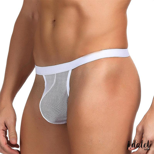 ADALET MAN - TITAN TANGA DE REJILLA TALLA ÚNICA BLANCO