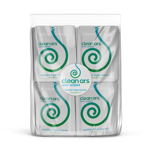 BODY ARS - TOALLITAS HIGIÉNICAS MONODOSIS CON ALOE VER 100 UNIDADES