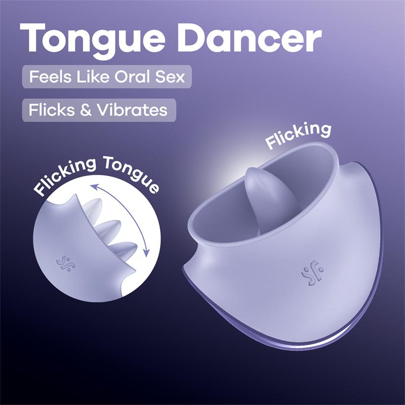 SATISFYER - TONGUE DANCER LILA