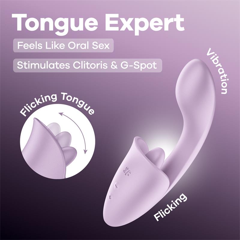 SATISFYER - TONGUE EXPERT LAVANDA