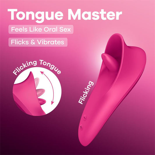 SATISFYER - TONGUE MASTER ROSA