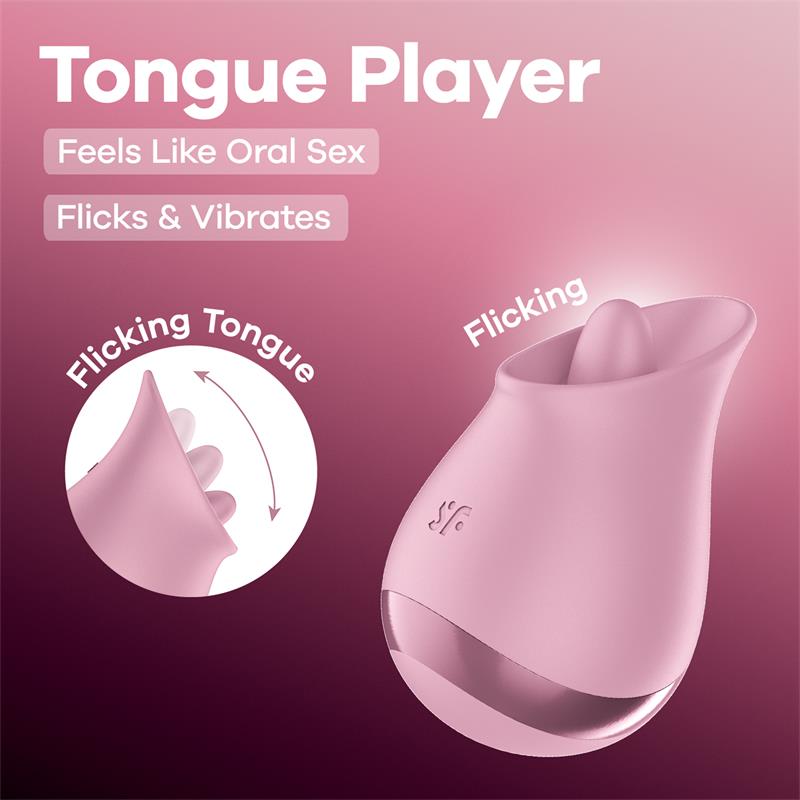 SATISFYER - TONGUE PLAYER MAUVE