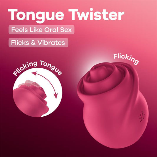 SATISFYER - TONGUE TWISTER ROJO