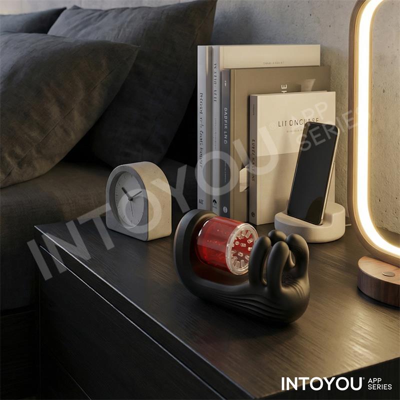 INTOYOU APP SERIES - TORKY MASTURBADOR CON ROTACIÓN COMPRESIÓN CON APP
