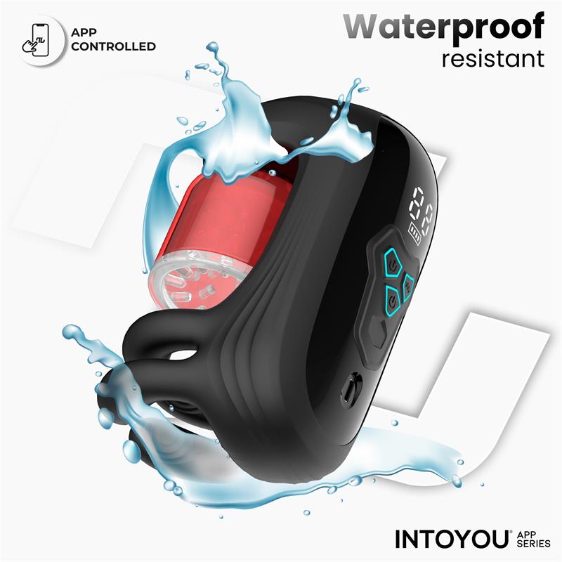 INTOYOU APP SERIES - TORKY MASTURBADOR CON ROTACIÓN COMPRESIÓN CON APP