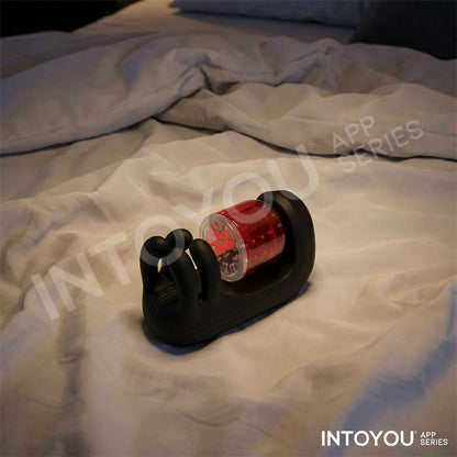 INTOYOU APP SERIES - TORKY MASTURBADOR CON ROTACIÓN COMPRESIÓN CON APP
