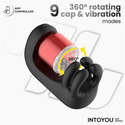 INTOYOU APP SERIES - TORKY MASTURBADOR CON ROTACIÓN COMPRESIÓN CON APP