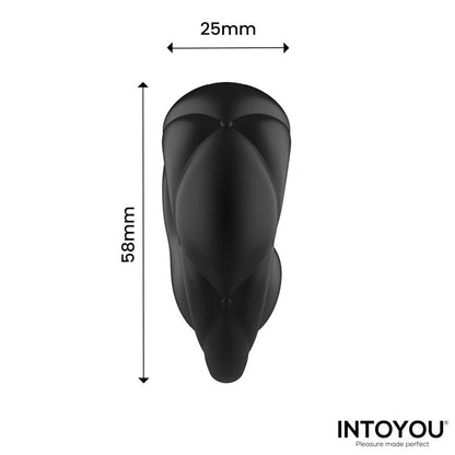 INTOYOU - TORUS ANILLO VIBRADOR CON BOLA CLITORIANA CON CONTROL REMOTO USB