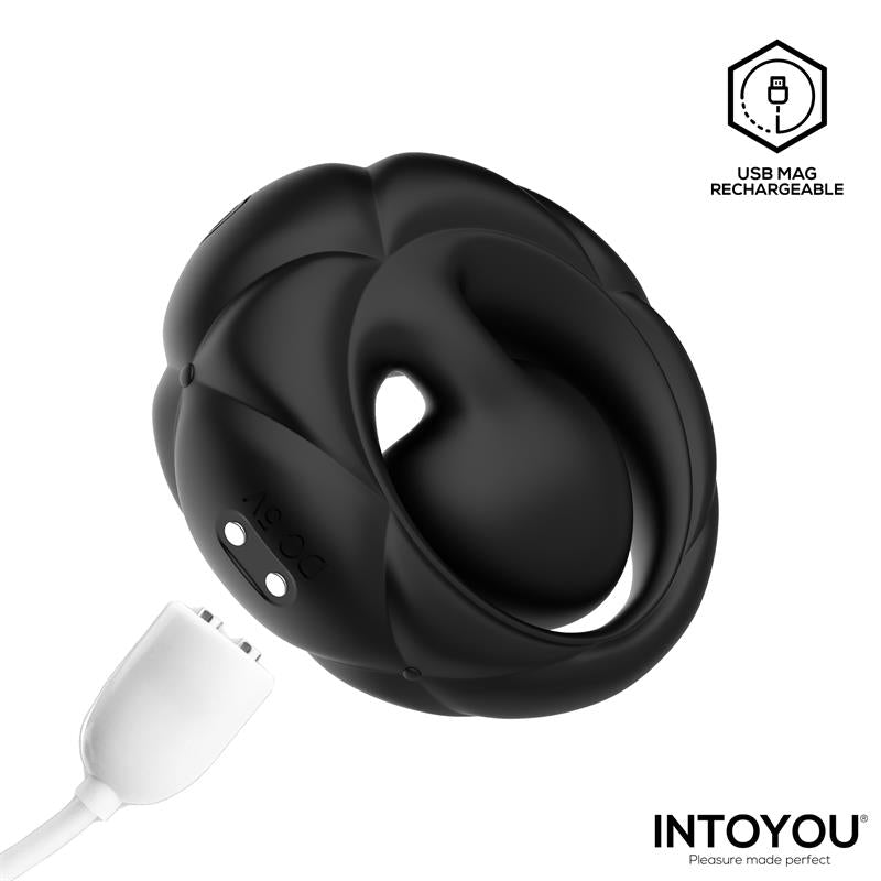 INTOYOU - TORUS ANILLO VIBRADOR CON BOLA CLITORIANA CON CONTROL REMOTO USB
