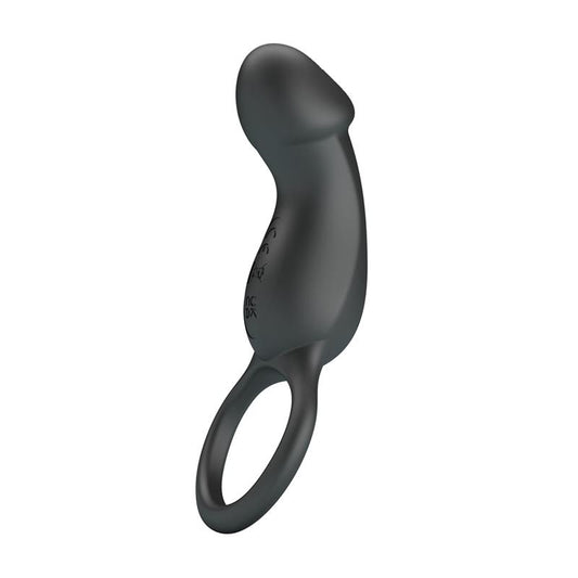 PRETTYLOVE - TRAE ANILLO VIBRADOR  SILICONA USB NEGRO