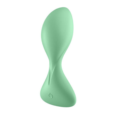 SATISFYER - TRENDSETTER PLUG ANAL CON VIBRACIÓN Y APP VERDE CLARO