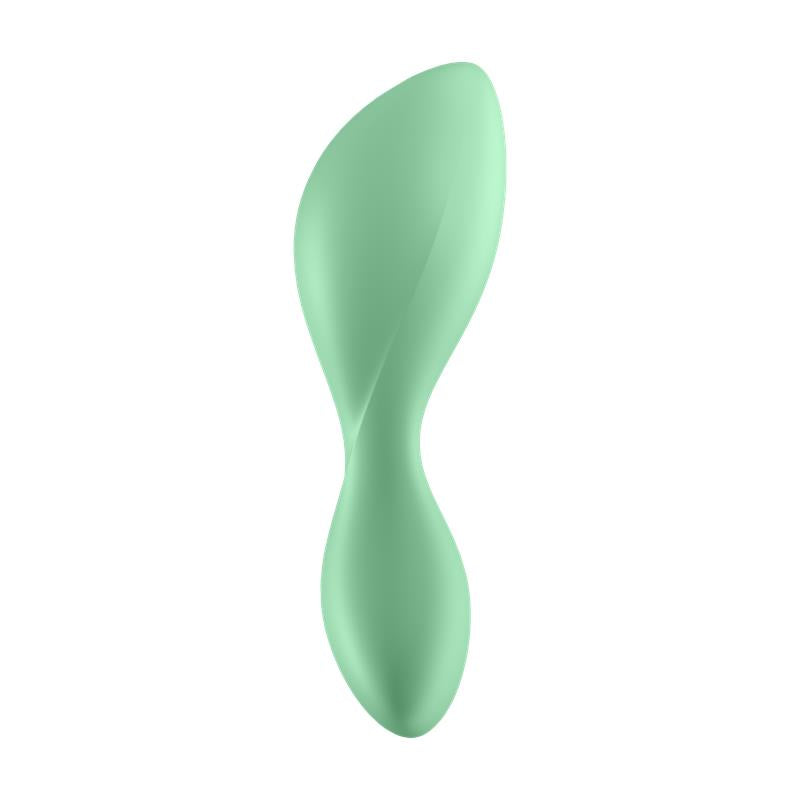 SATISFYER - TRENDSETTER PLUG ANAL CON VIBRACIÓN Y APP VERDE CLARO