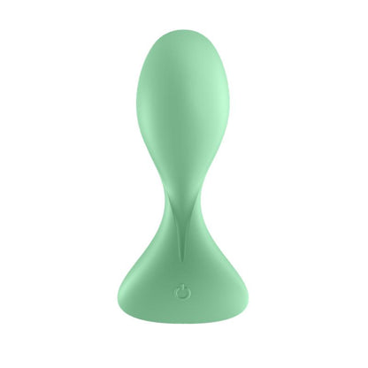 SATISFYER - TRENDSETTER PLUG ANAL CON VIBRACIÓN Y APP VERDE CLARO