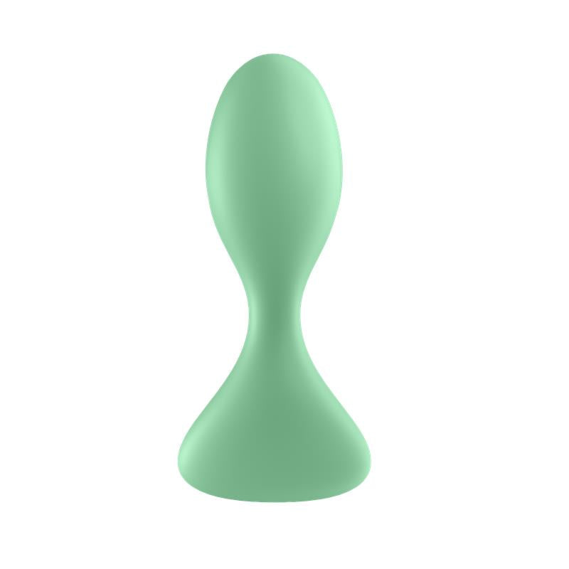 SATISFYER - TRENDSETTER PLUG ANAL CON VIBRACIÓN Y APP VERDE CLARO