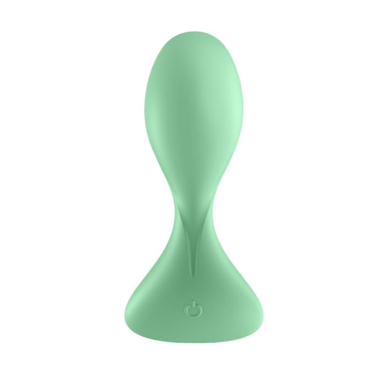SATISFYER - TRENDSETTER PLUG ANAL CON VIBRACIÓN Y APP VERDE CLARO