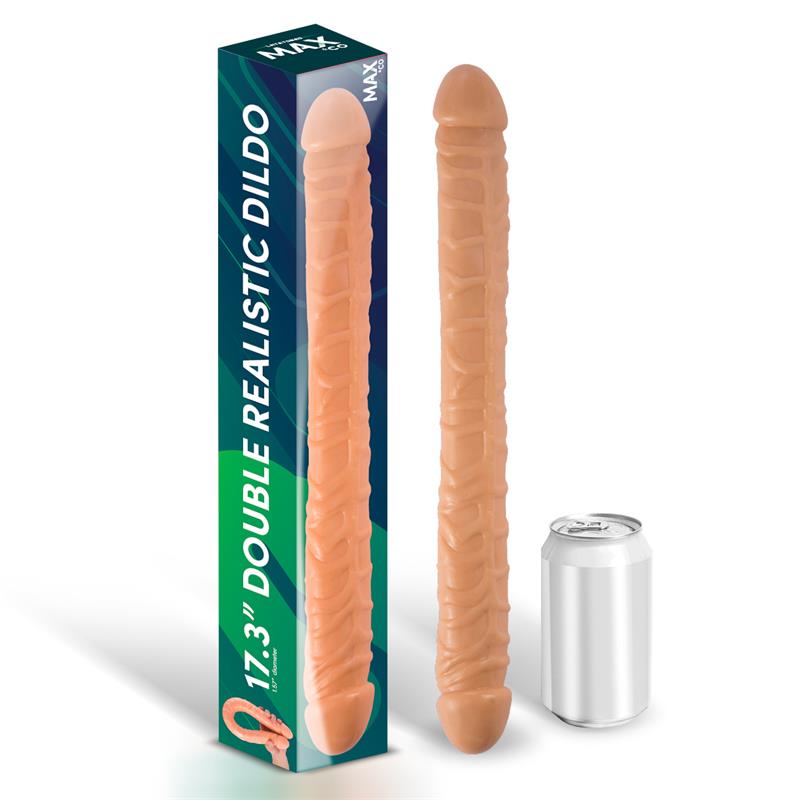 MAX & CO - TRENT DILDO DOBLE REALISTA NATURAL 17,3 - 44 CM