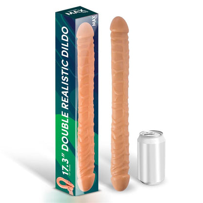 MAX & CO - TRENT DILDO DOBLE REALISTA NATURAL 17,3 - 44 CM