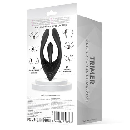 LATETOBED - TRIMER ESTIMULADOR 3 MOTORES FLEXIBLE USB SILICONA