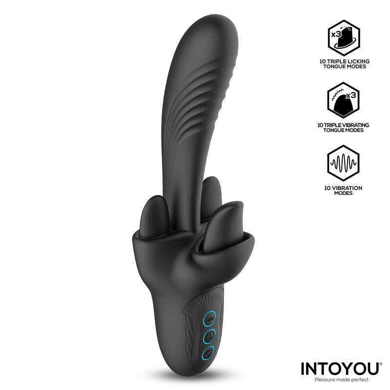 INTOYOU - TRITON VIBRADOR TRIPLE LENGUA