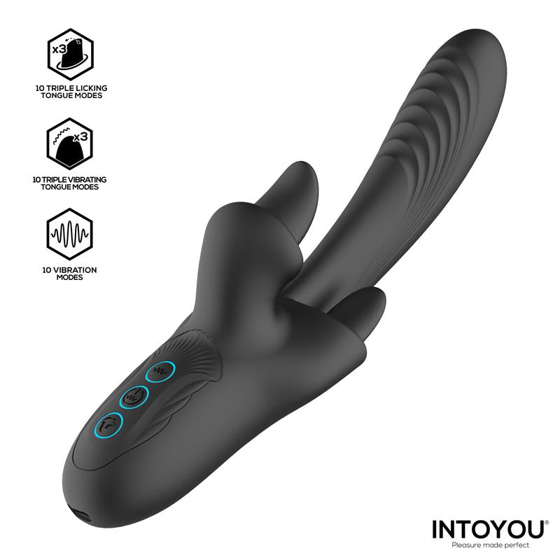INTOYOU - TRITON VIBRADOR TRIPLE LENGUA
