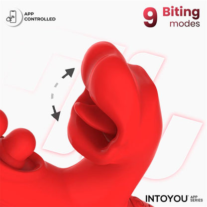 INTOYOU APP SERIES - TRIXY VIBRADOR CON TAPPING Y BITING CON APP