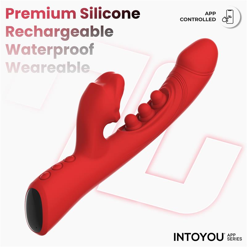 INTOYOU APP SERIES - TRIXY VIBRADOR CON TAPPING Y BITING CON APP