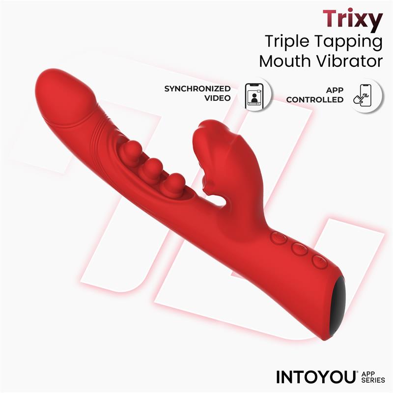 INTOYOU APP SERIES - TRIXY VIBRADOR CON TAPPING Y BITING CON APP