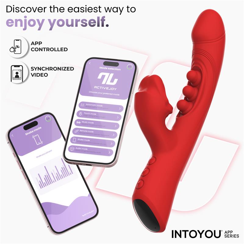INTOYOU APP SERIES - TRIXY VIBRADOR CON TAPPING Y BITING CON APP