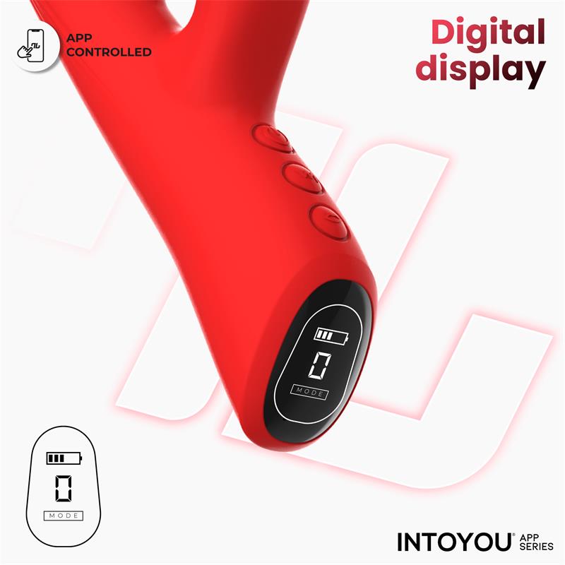 INTOYOU APP SERIES - TRIXY VIBRADOR CON TAPPING Y BITING CON APP