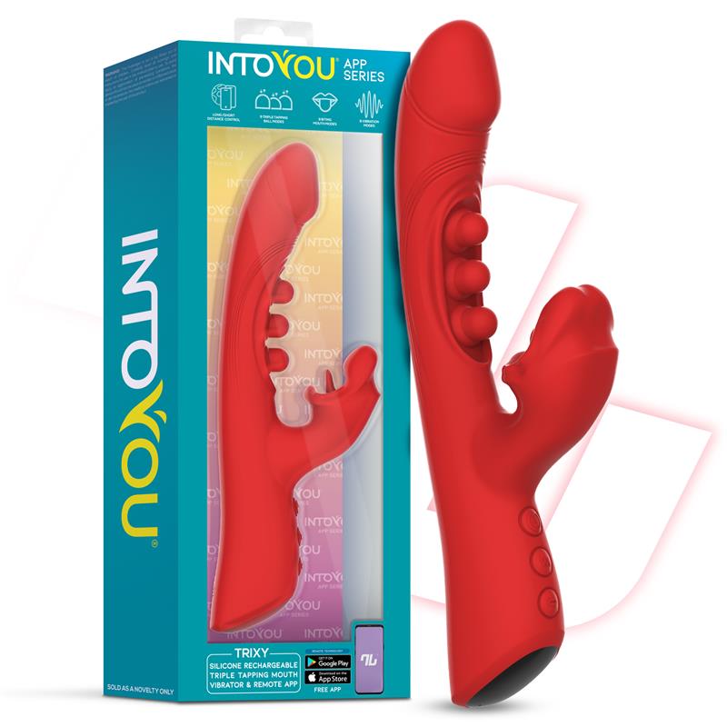 INTOYOU APP SERIES - TRIXY VIBRADOR CON TAPPING Y BITING CON APP