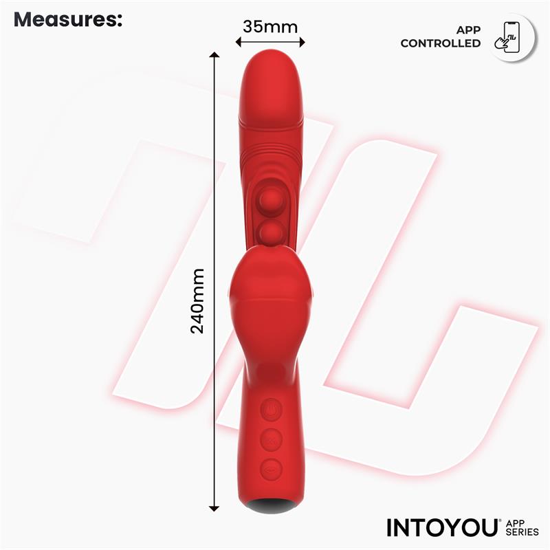 INTOYOU APP SERIES - TRIXY VIBRADOR CON TAPPING Y BITING CON APP
