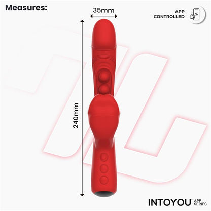 INTOYOU APP SERIES - TRIXY VIBRADOR CON TAPPING Y BITING CON APP