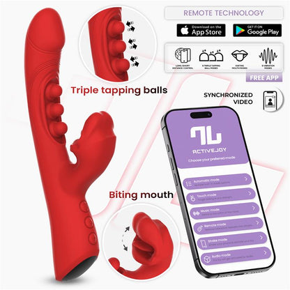 INTOYOU APP SERIES - TRIXY VIBRADOR CON TAPPING Y BITING CON APP